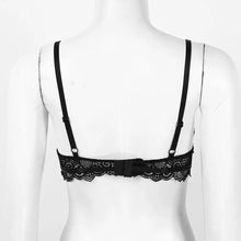 Load image into Gallery viewer, Sexy Lingerie Women See Through Sheer Lace Brasieres Underwear Female Adjustable Straps Push Up Half Cups Underwired Bra Tops