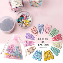 Load image into Gallery viewer, 10/20/30/40 New Girls Cute Colorful Waterdrop Shape Hairpins Sweet Hair Clips Kids Barrettes Slid Clip Fashion Hair Accessories