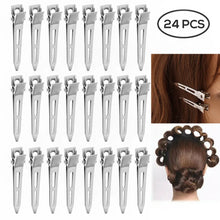 Load image into Gallery viewer, 24Pcs Professional Makeup Clip Salon Hairdressing Tools Ladies No Bend Hair Clips Curl Hairclip No Crease Hair Pin Styling Tool