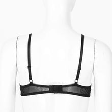 Load image into Gallery viewer, Women&#39;s See Through Mesh Hollow Out Open Nipples Underwired Bra Tops djustable Straps Unlined Bralette Sexy Brassiere Underwear