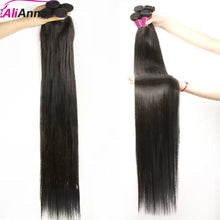 Load image into Gallery viewer, 10A 36 38 40 Inch Human Hair Bundles Brazilian Hair Weave Bundles Straight Human Hair Bundles 30 Inch Bundles Hair Extensions