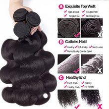 Load image into Gallery viewer, Brazilian Hair Weave Bundles Loose Body Wave 28 30 32&quot; 1 3 4 Bundles Virgin Remy Human Hair Bundles Raw Hair Extensions Tissage