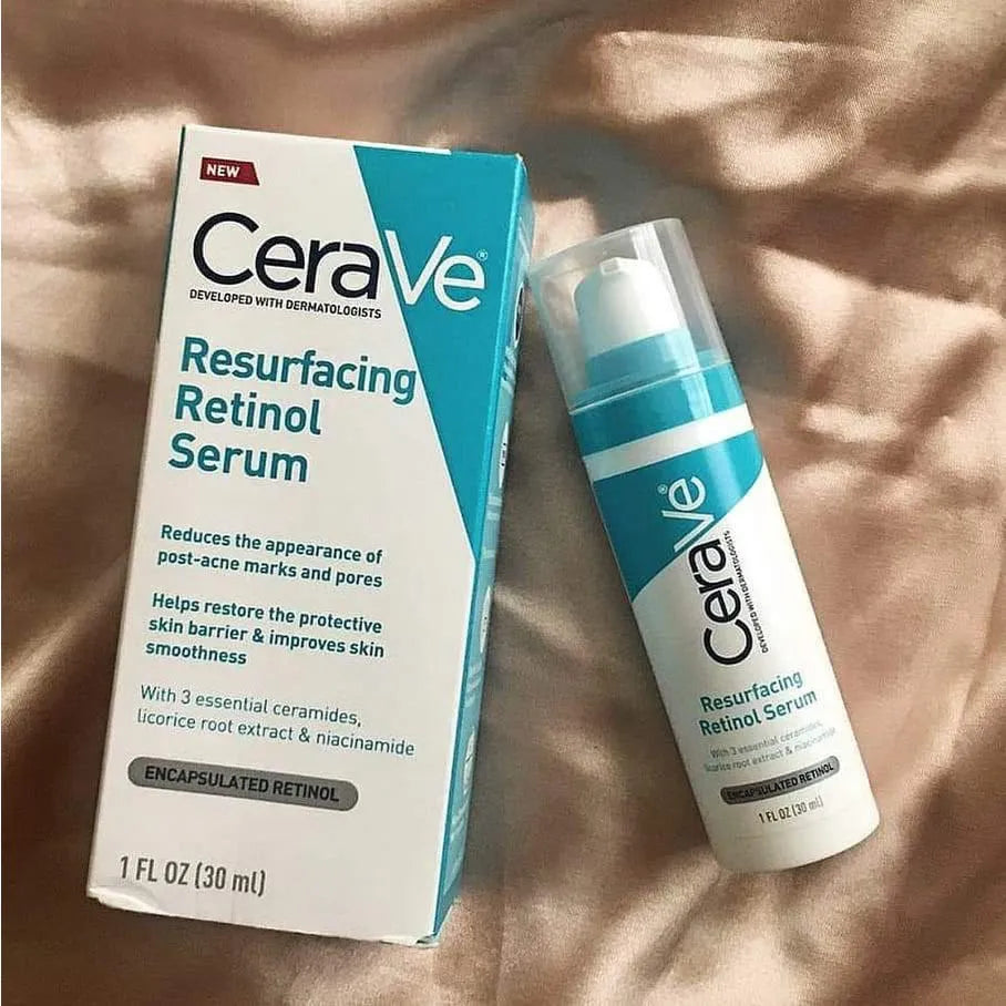 30ml Cerave Resurfacing Retinol Serum Anti-Wrinkle Aging Reduce Fine Lines For Post-Acne Marks Pores Brightening Skin Care